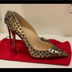 Christian Louboutin FOLLIES SPIKES. 100 mm heal